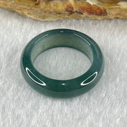 Type A Icy Blueish Green Jadeite Ring 4.13g 6.9 by 3.6mm US7.7 HK16.8 (Perfect) - Huangs Jadeite and Jewelry Pte Ltd