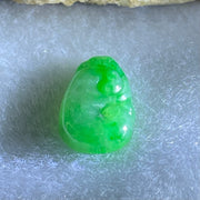 Type A Old Mine Spicy Green Jadeite Ruyi Charm Stone For Setting 0.59g 13.3 by 8.2 by 2.5mm - Huangs Jadeite and Jewelry Pte Ltd