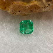 Natural Colombia Green Emerald (Beryl) Cut-Cornered Rectangular step cut 0.52ct 4.8 by 4.7 by 3.5mm - Huangs Jadeite and Jewelry Pte Ltd