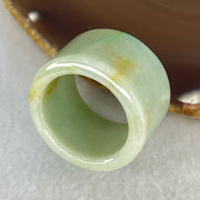 Type A Blueish Green with Brown Patches Jadeite Ring 19.83g 18.6 by 4.5mm US13.5/HK30.5 - Huangs Jadeite and Jewelry Pte Ltd