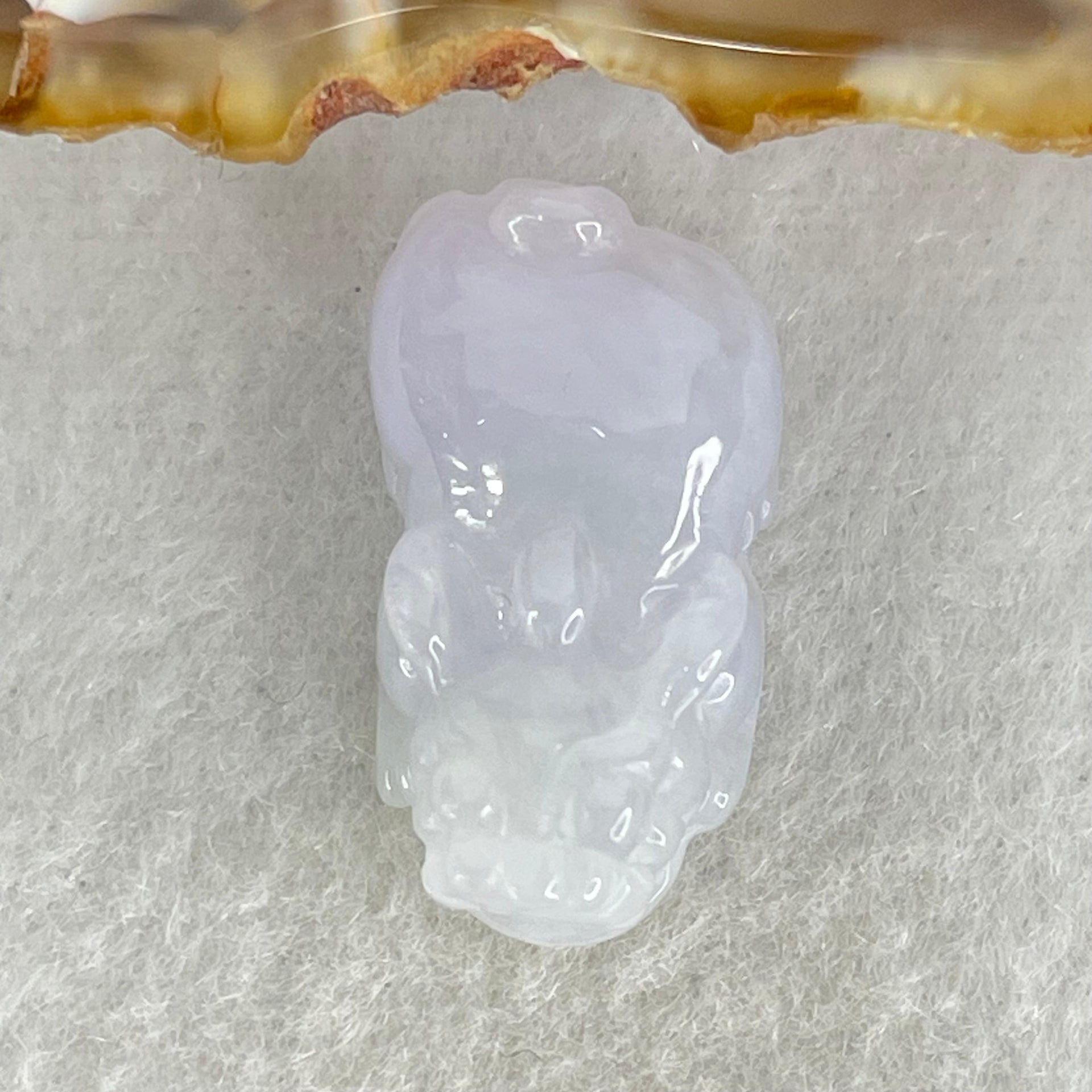 Type A Full Lavender Jadeite Pixiu Pendant Charm 5.95g 23.8 by 12.8 by 10.7mm - Huangs Jadeite and Jewelry Pte Ltd