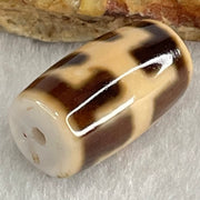 Natural Powerful Tibetan Old Oily Agate Patina Guiren Tairen Human Dzi Bead Totem Amulet Heavenly Master (Tian Zhu) 贵人天诛 4.62g 19.8 by 11.6mm - Huangs Jadeite and Jewelry Pte Ltd