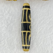 Natural Powerful Tibetan Old Oily Eyed Dharma Vajra Agate Dzi Bead Heavenly Master (Tian Zhu) 二眼金光托天珠 12.34g 57.2 by 11.9mm - Huangs Jadeite and Jewelry Pte Ltd