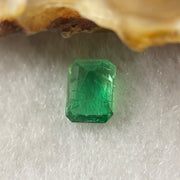 Natural Colombia Green Emerald (Beryl) Cut-Cornered Rectangular step cut 0.74cts 6.4 by 4.8 by 3.4mm - Huangs Jadeite and Jewelry Pte Ltd