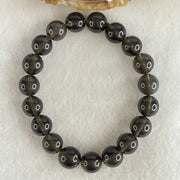 Natural Smoky Quartz Beads Bracelet 24.38g 15.5cm 10.2mm 19 Beads - Huangs Jadeite and Jewelry Pte Ltd