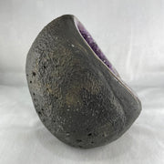 Natural Amethyst Cave with Wooden Stand 5,040.4g 200.0 by 170.0 by 225.0mm - Huangs Jadeite and Jewelry Pte Ltd