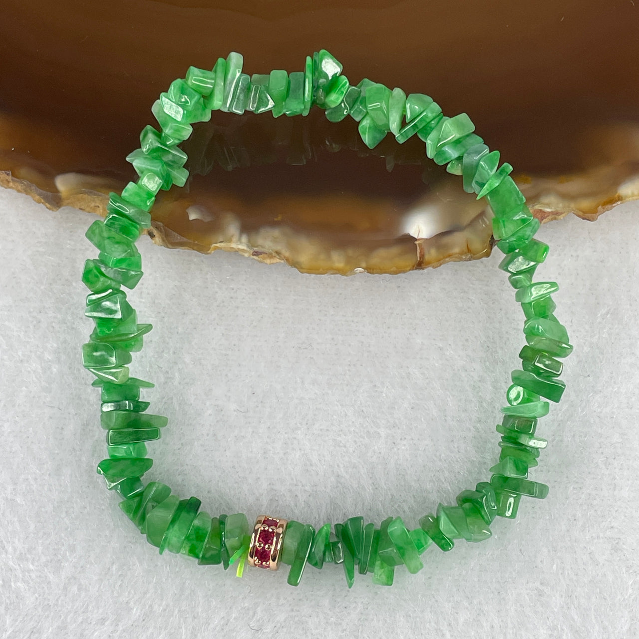 Certified Natural Type A Apple Green Jadeite Irregular Multi-Wrap Bracelet | 107 Sacred Prayer Beads Mala Strand | Authentic Myanmar Feicui Prosperity & Zen Alignment Talisman (8.49g | 6.4mm | 14.5cm Wrist Fit)