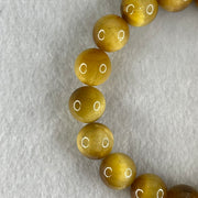Good Grade Natural Yellow Tiger Eye Quartz Beads Bracelet 天然黄虎眼手链 40.15g 16cm 12.2mm 17 Beads - Huangs Jadeite and Jewelry Pte Ltd