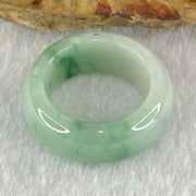 Type A Light Green Lavender with Green Patches Jadeite Ring 4.40g 7.7 by 3.7mm US4.3/HK 9 (Very Slight Internal Line) - Huangs Jadeite and Jewelry Pte Ltd