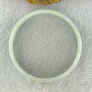 Type A Faint Lavender Green Jadeite Bangle Internal Diameter 52.5mm 23.67g 12.9 by 4.0mm (Close to Perfect) - Huangs Jadeite and Jewelry Pte Ltd