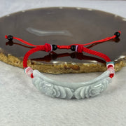 Type A Lavender Jadeite Double Lotus Flowers Bracelet 17.85g 59.0 by 14.8 by 7.2mm - Huangs Jadeite and Jewelry Pte Ltd