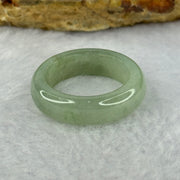 Type A Green Jadeite Ring 4.17g 6.5 by 3.5mm US7.1 HK15.5 (Very Slight External Rough) - Huangs Jadeite and Jewelry Pte Ltd