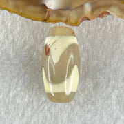 Natural Powerful Tibetan Old Oily Agate Tiger Tooth Daluo Dzi Bead Heavenly Master (Tian Zhu) 虎呀天诛 2.81g 20.0 by 10.0mm - Huangs Jadeite and Jewelry Pte Ltd