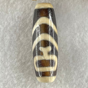 Natural Powerful Tibetan Old Oily Water Pattern One Eye Vajra With Nectar Vessel Treasure Bottle Agate Bead Heavenly Master (Tian Zhu) 天珠 8.83g 38.0 by 12.3mm - Huangs Jadeite and Jewelry Pte Ltd