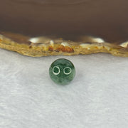 Type A Deep Green Jadeite Bead for Bracelet/Necklace/Earrings/Rings 3.62g 12.8mm - Huangs Jadeite and Jewelry Pte Ltd
