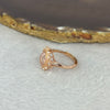 Natural Morganite in 925 Sliver Rose Gold Color Ring (Adjustable Size) 2.39g 7.8 by 6.6 by 4.6mm - Huangs Jadeite and Jewelry Pte Ltd