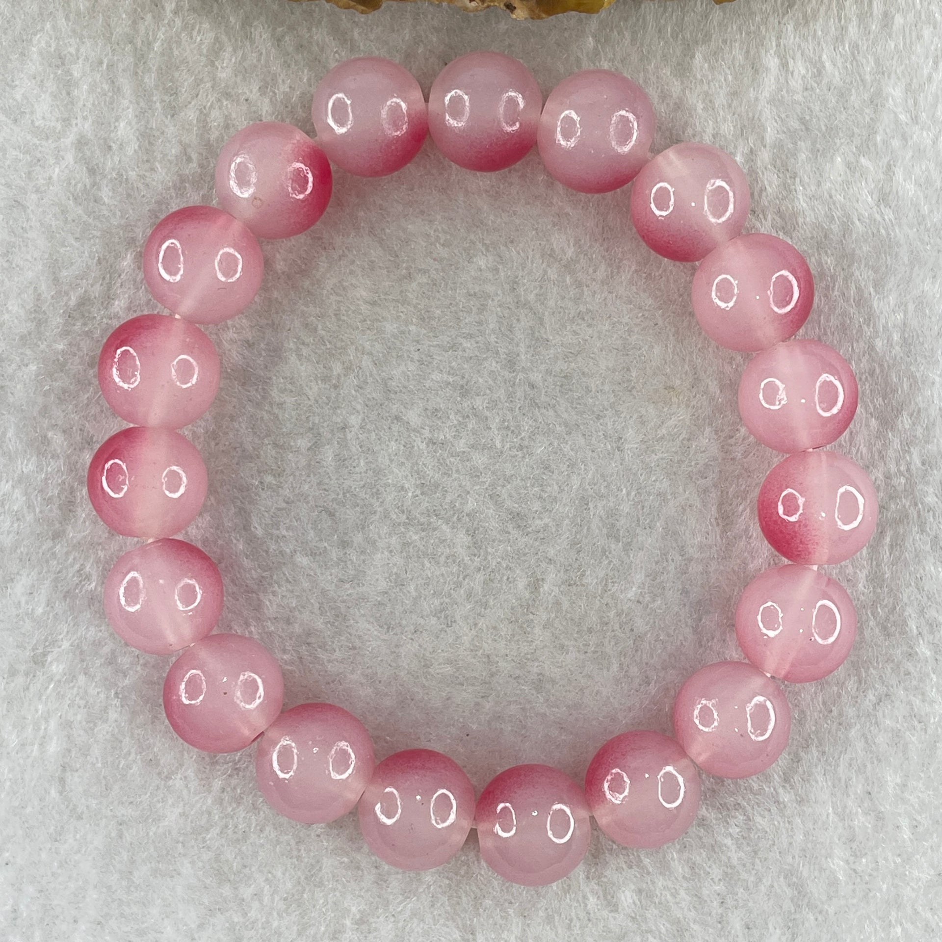 Dyed Agate Faceted Beads Bracelet 26.52g 15cm 10.6mm 19Beads - Huangs Jadeite and Jewelry Pte Ltd