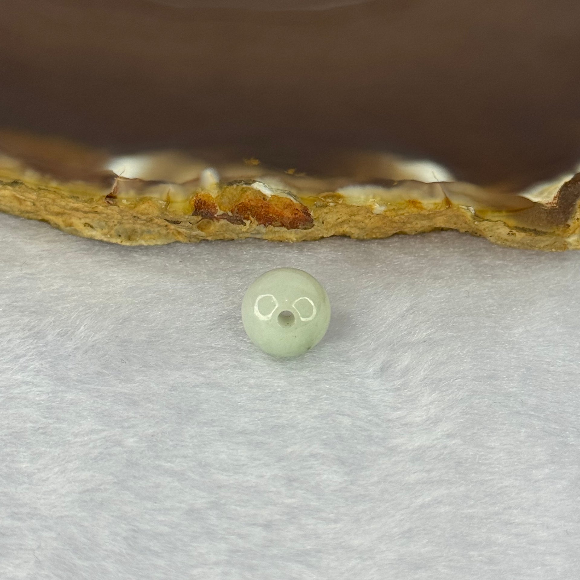 Type A Sky Blue Jadeite Bead for Bracelet/Necklace/Earrings/Rings 1.46g 9.4mm - Huangs Jadeite and Jewelry Pte Ltd