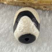 Natural Powerful Tibetan Old Oily Agate Tiger Tooth Daluo Dzi Bead Heavenly Master (Tian Zhu) 2.20g 14.0 by 10.1mm - Huangs Jadeite and Jewelry Pte Ltd