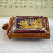 Authentic Thai Butterfly Buddha in Acrylic and Leather Pendent 31.82g 57.4 by 50.9 by 19.3mm - Huangs Jadeite and Jewelry Pte Ltd