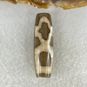 Natural Powerful Tibetan Old Oily Agate Cai Shen Dzi Bead Heavenly Master (Tian Zhu) 财神长天珠 9.35g 39.5 by 12.1mm - Huangs Jadeite and Jewelry Pte Ltd