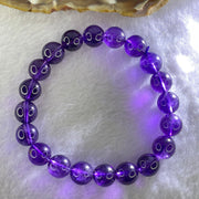 Very Good Grade Natural Amethyst Bracelet 24.97g 16cm 9.9mm 20 Beads - Huangs Jadeite and Jewelry Pte Ltd