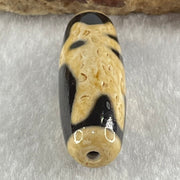 Natural Powerful Tibetan Old Oily Agate Goat Dzi Bead Heavenly Master (Tian Zhu) 山羊天珠 9.36g 38.0 by 12.6mm - Huangs Jadeite and Jewelry Pte Ltd