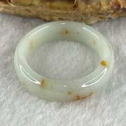 Certified Type A Light Green with Reddish Spot Jadeite Rings 3.06g 5.6 by 3.4mm US 6.8 HK 15 (Close To Perfect ) - Huangs Jadeite and Jewelry Pte Ltd