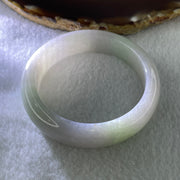 Natural Type A Jelly Light Lavender Light Green Jadeite Bangle 57.44g Inner Diameter 52.8mm 13.9 by 8.4mm (Slight External Line) - Huangs Jadeite and Jewelry Pte Ltd