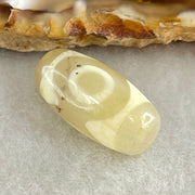 Natural Powerful Tibetan Old Oily Agate 3 Eyes Dzi Bead Heavenly Master (Tian Zhu) 三眼天诛 2.99g 20.0 by 10.1mm - Huangs Jadeite and Jewelry Pte Ltd