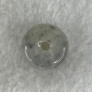 Type A Semi Icy Wuji Grey Jadeite Ping An Kou Charm/Pendant 2.86g 14.1 by 6.7mm - Huangs Jadeite and Jewelry Pte Ltd