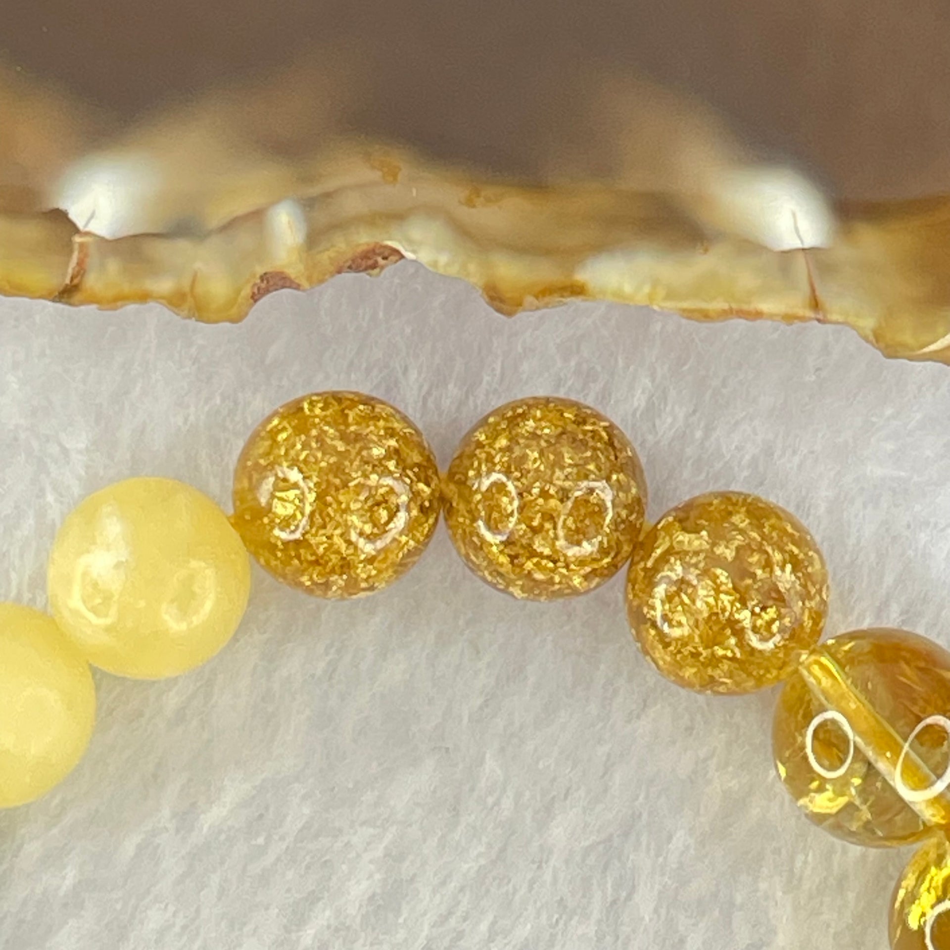 Prosperity Mixed Crystals and Acyclic Beads Bracelet 25.22g 17cm 10.3mm 20 Beads - Huangs Jadeite and Jewelry Pte Ltd