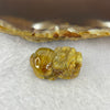 Above Average Grade Natural Golden Rutilated Quartz Pixiu Charm for Bracelet 天然金发水晶貔貅 5.57g 22.3 by 13.5 by 10.8mm - Huangs Jadeite and Jewelry Pte Ltd