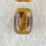 Natural Powerful Tibetan Old Oily Agate 3 Eyes Dzi Bead Heavenly Master (Tian Zhu) 三眼天诛 1.52g 12.0 by 8.7mm - Huangs Jadeite and Jewelry Pte Ltd