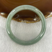 Natural Type A Jelly Green Jadeite Bangle 47.56g Inner Diameter 52.8mm 12.2 by 7.8mm (External and Internal Lines) - Huangs Jadeite and Jewelry Pte Ltd