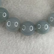 Type A High Quality Faint Grey & Lavender Jade Jadeite Beads Bracelet - 77.9g 14.5mm/bead 16 beads 18cm - Huangs Jadeite and Jewelry Pte Ltd