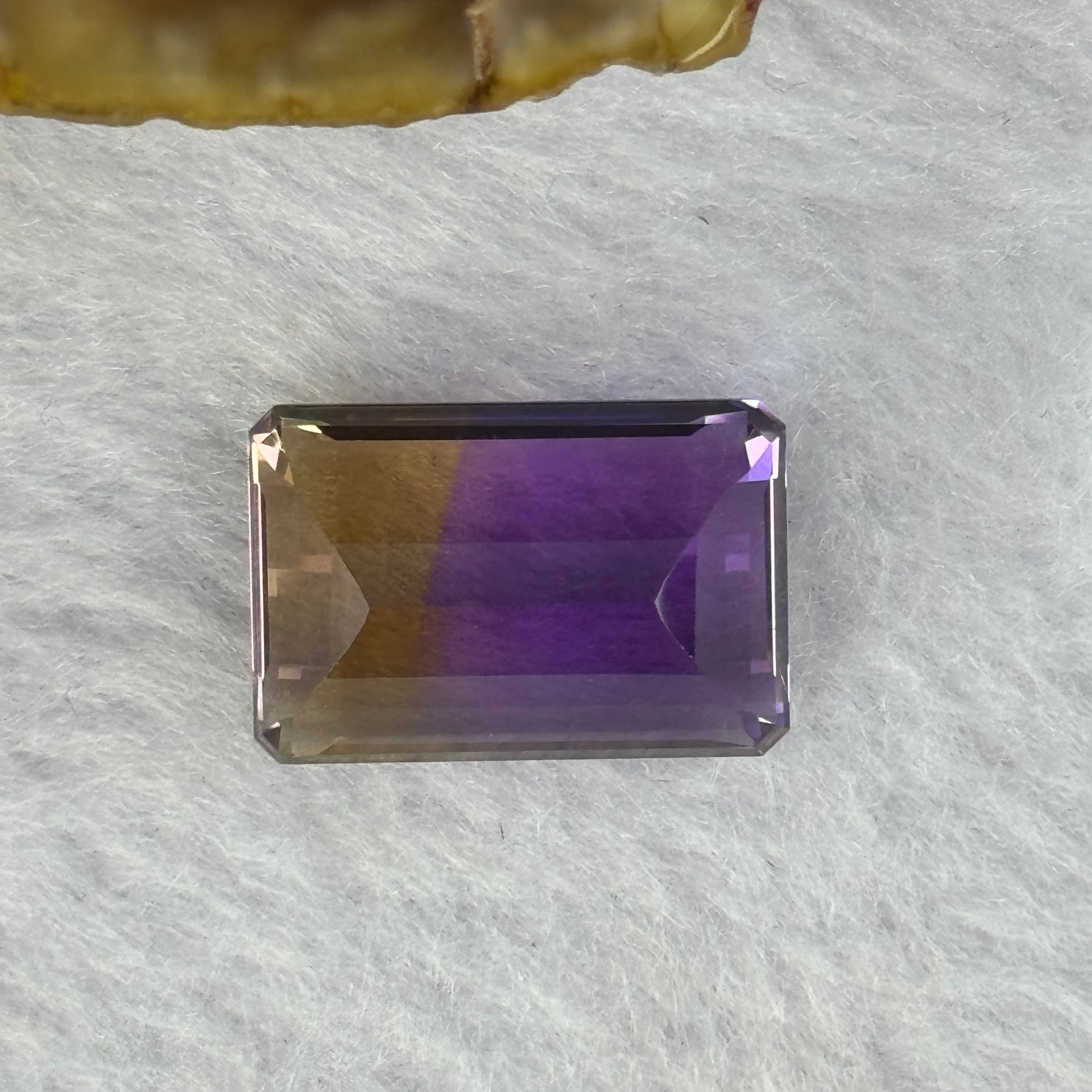 Natural Faceted Ametrine Parallelogram Shape 16.01ct 18.0 by 12.1 by 9.3mm - Huangs Jadeite and Jewelry Pte Ltd
