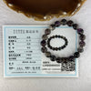 Very Good Grade Natural Transparent Dark Black Super 7 Beads Bracelet 非常好的等级天然透明深黑色超级七珠手链 31.70g 17cm 10.9mm 19 Beads - Huangs Jadeite and Jewelry Pte Ltd