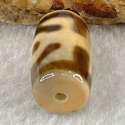 Natural Powerful Tibetan Old Oily Agate Patina Guiren Tairen Human Dzi Bead Totem Amulet Heavenly Master (Tian Zhu) 贵人天诛 4.82g 19.8 by 11.8mm - Huangs Jadeite and Jewelry Pte Ltd