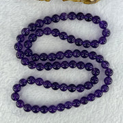 Good Grade Natural Amethyst Necklace 45.90g 53cm 7.9mm 73 Beads - Huangs Jadeite and Jewelry Pte Ltd