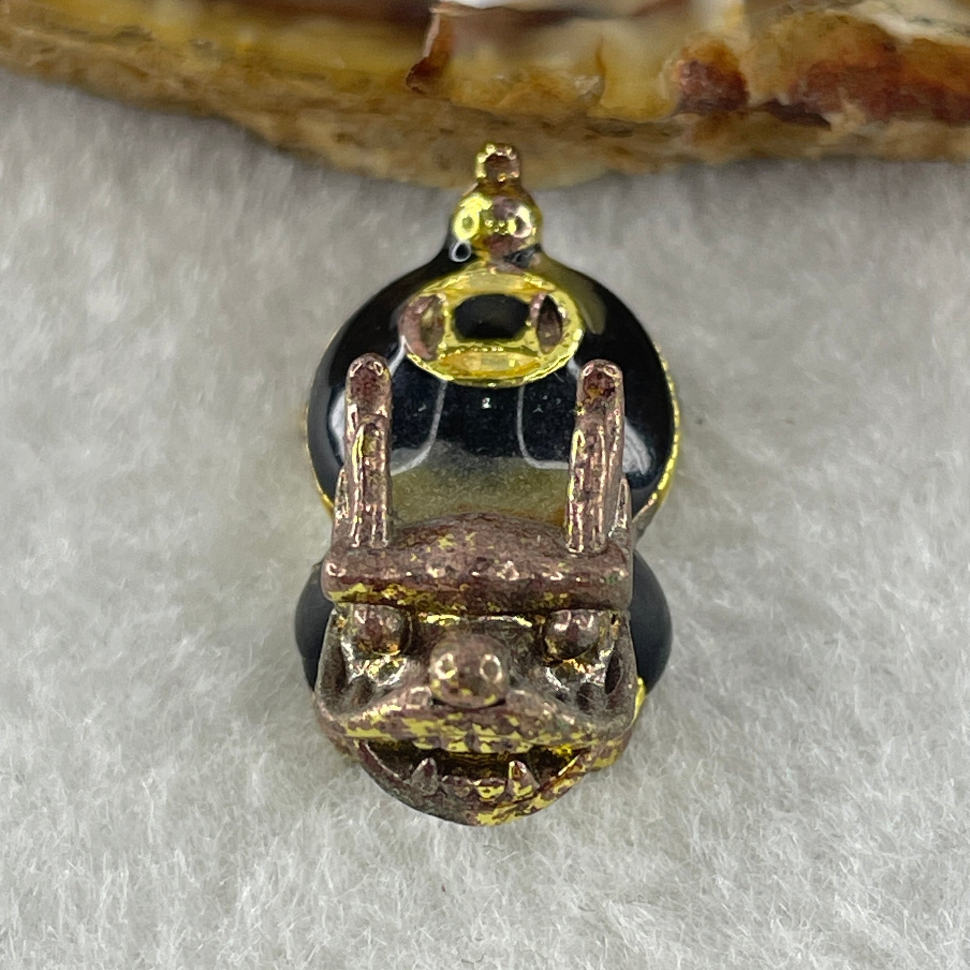 Gold Plated Long Gui Dragon Tortoise Charm 10.04g 25.7 by 13.4 by 13.9mm - Huangs Jadeite and Jewelry Pte Ltd