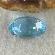 Natural Sky Blue Topaz Oval Shape 10.33ct 14.1 by 10.9 by 8.2mm - Huangs Jadeite and Jewelry Pte Ltd