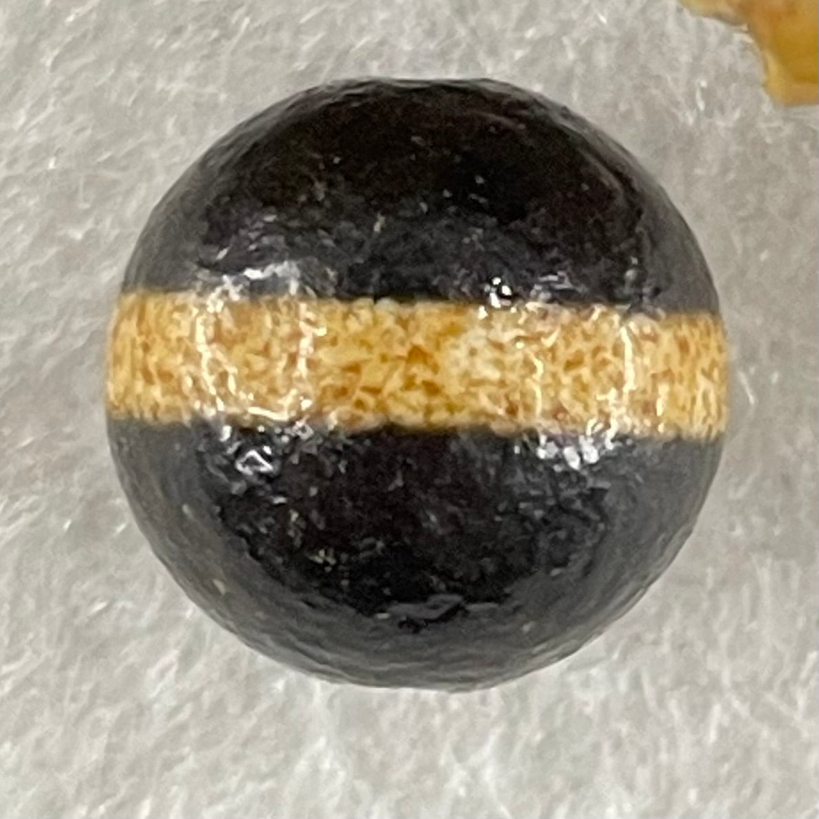 Natural Powerful Tibetan Old Oily Agate 1 Lines Dzi Bead Heavenly Master (Tian Zhu) 1.54g 10.4 by 10.5mm - Huangs Jadeite and Jewelry Pte Ltd