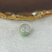 Type A Lavender with Green Patches Jadeite Bead for Bracelet/Necklace/Earrings/Ring 3.80g 13.0mm - Huangs Jadeite and Jewelry Pte Ltd
