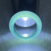 Type A Icy Blueish Green Jadeite Ring 3.86g 5.1 by 4.4mm US7.4 HK16.2 - Huangs Jadeite and Jewelry Pte Ltd