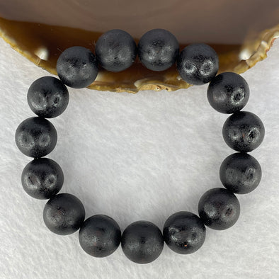 Natural Wild Hainan Jiang Zhen Xiang ( Acronychia Pedunculata) Beads Bracelet (Sinking Type) 天然野生海南降真香珠手链 27.79G 20cm/ 15.3 mm 15 Beads - Huangs Jadeite and Jewelry Pte Ltd