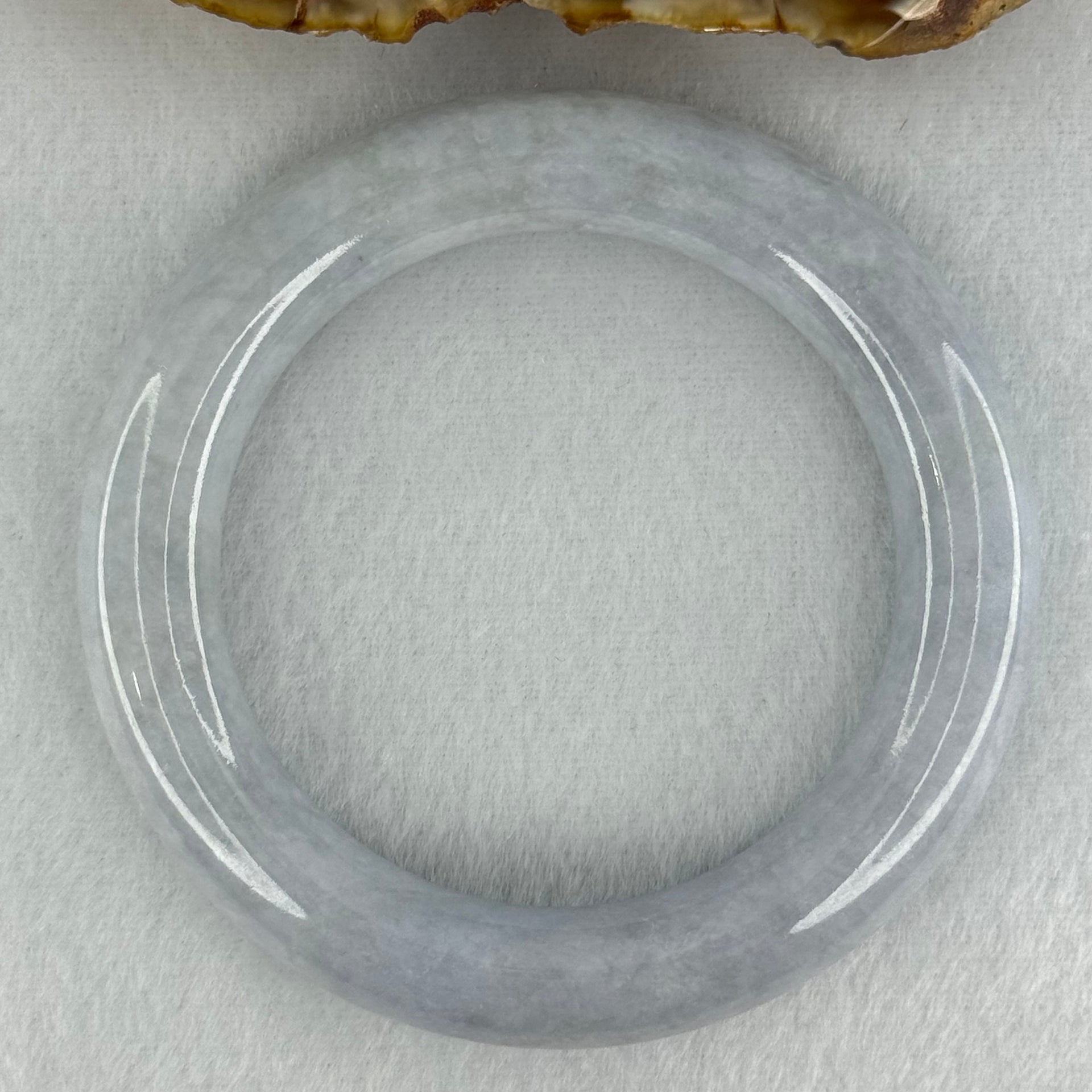 Type A Lavender Jadeite Bangle Internal Diameter 51.5mm 66.19g 11.8 by 10.8mm (Close to Perfect) - Huangs Jadeite and Jewelry Pte Ltd