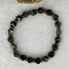 Black Obsidian Bracelet 14.88g 15.5mm 7.6mm 20 Beads - Huangs Jadeite and Jewelry Pte Ltd