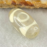 Natural Powerful Tibetan Old Oily Agate 3 Eyes Dzi Bead Heavenly Master (Tian Zhu) 三眼天诛 3.38g 20.1 by 10.8mm - Huangs Jadeite and Jewelry Pte Ltd