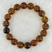 Natural Cognac Amber Beads Bracelet 10.72g 16.5cm 10.7mm 18 Beads - Huangs Jadeite and Jewelry Pte Ltd